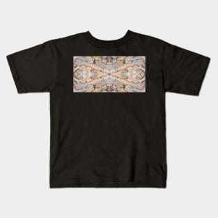Colorama abstract retro 22 wood stone Kids T-Shirt